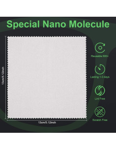 Toallitas Antivaho Reutilizables Frienda - 6 Piezas 13x13 cm 2