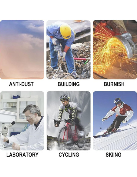 Set de 10 Accesorios para Motocicleta Immoono - Gafas y Mascarillas