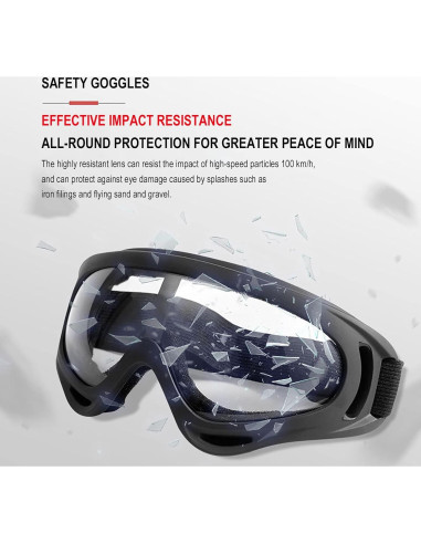 Set de 10 Accesorios para Motocicleta Immoono - Gafas y Mascarillas