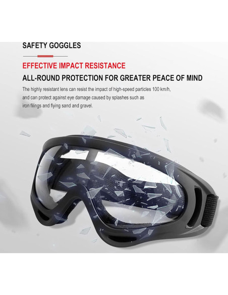 Set de 10 Accesorios para Motocicleta Immoono - Gafas y Mascarillas