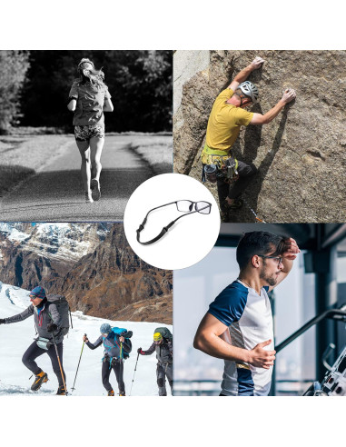 Correa Ajustable para Gafas lvvfit 2 Piezas Negro