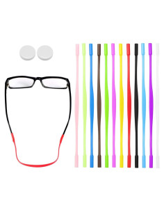 12 Correas de Gafas de Silicona para Niños y Adultos
