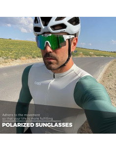 Gafas de Ciclismo KAPVOE UV400 Polarizadas Ajustables 2