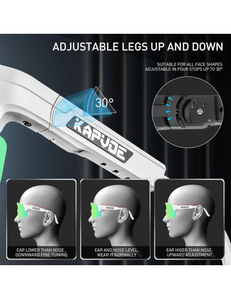 Gafas de Ciclismo KAPVOE UV400 Polarizadas Ajustables