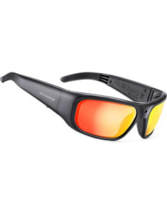Gafas de Cámara OhO 32GB 1080P UV400 Unisex Lente Roja 2