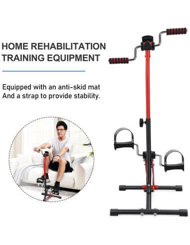 Ejercitador de Pedales BESUFY para Brazo y Pierna Ajustable