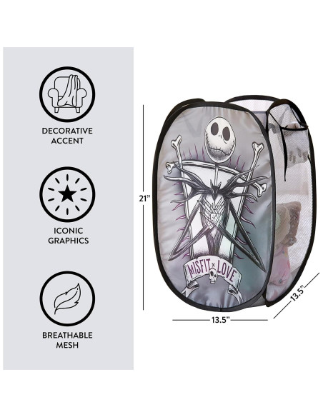 Cesta de Lavandería Plegable Idea Nuova 60L Pesadilla