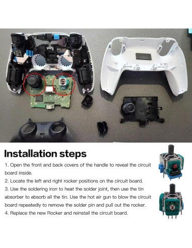 4 Piezas Palanca Analógica Joystick Loner para PS5