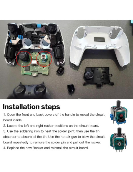 4 Piezas Palanca Analógica Joystick Loner para PS5