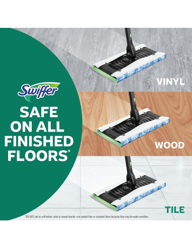 Swiffer Deluxe Kit 2-en-1 para Barrer y Trapear Pisos