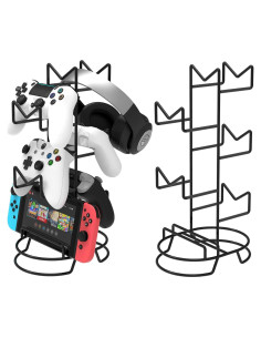 Soporte para Controlador de Juegos Alyoen 5 Niveles Metal Negro