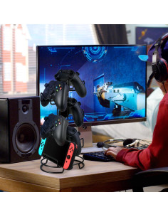 Soporte para Controlador de Juegos Alyoen 5 Niveles Metal Negro 2