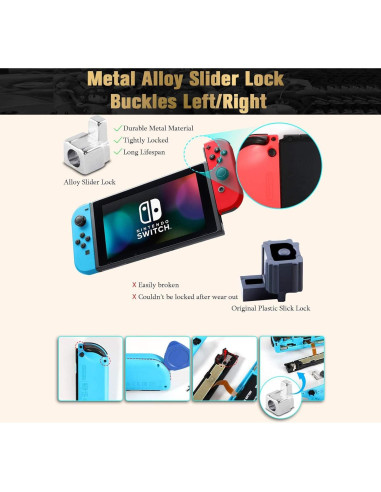 Reemplazo Joystick Joycon MYPIN 33 PCS para Nintendo Switch