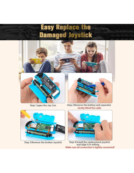 Reemplazo Joystick Joycon MYPIN 33 PCS para Nintendo Switch