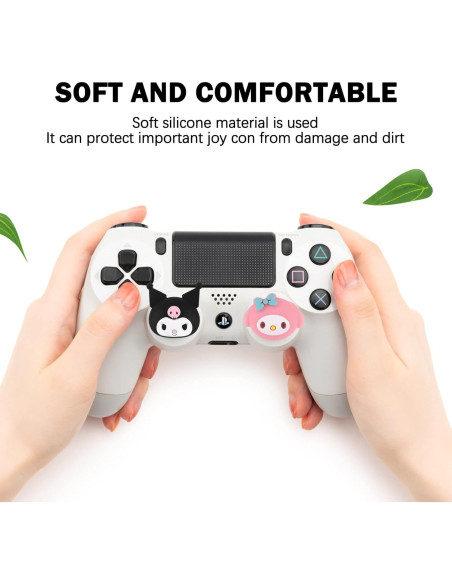 Tapas de Agarre para Pulgar DLseego 4PCS Silicona Rosa