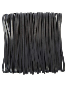 Bandas de Goma Grandes Negras AMUU 50 Piezas 20 cm