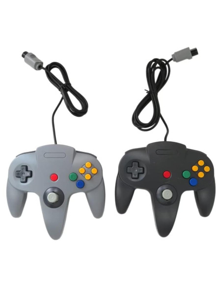 Controlador Clásico USonline911 para Nintendo 64 - Negro y Gris