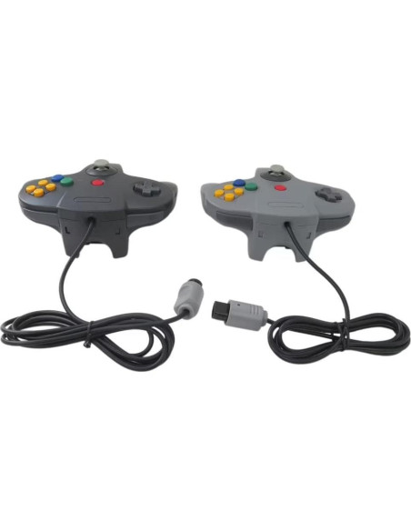 Controlador Clásico USonline911 para Nintendo 64 - Negro y Gris