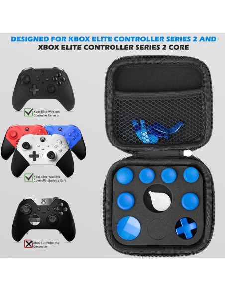 Accesorios Sedicoca 13 en 1 para Xbox Elite Series 2 Azul