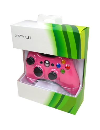Controlador USB Con Cable USonline911 para Xbox 360 Rosa