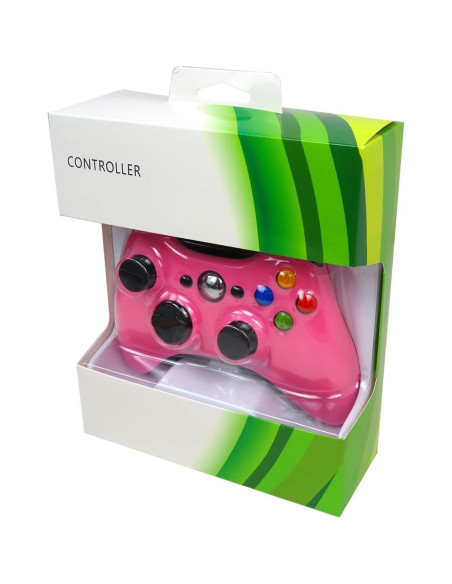 Controlador USB Con Cable USonline911 para Xbox 360 Rosa