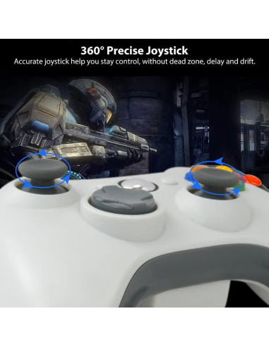 Controlador Inalámbrico Xbox 360 USonline911 Blanco