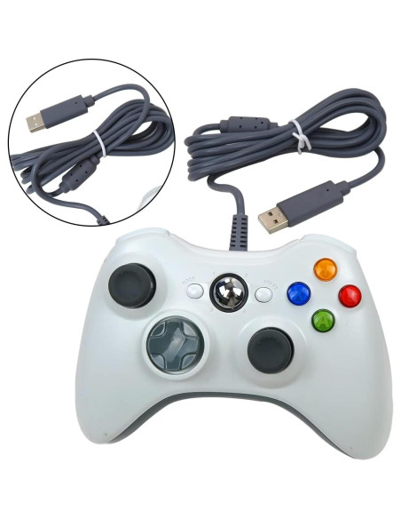 Gamepad USB con Cable USonline911 para Xbox 360 y PC