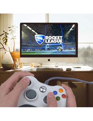 Gamepad USB con Cable USonline911 para Xbox 360 y PC