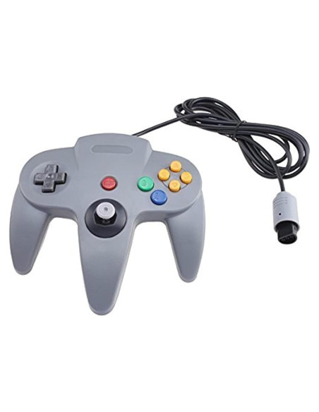 Controlador con Cable Nintendo 64 N64 Gris - Joystick Clásico