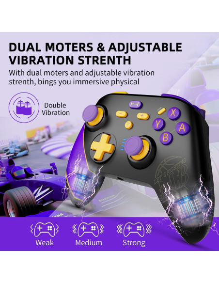 Controlador TOOMU Pro para Nintendo Switch con Turbo y Giroscopio