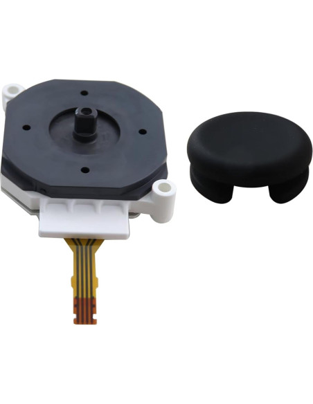Joystick Analógico USonline911 y Tapa Rocker Negra para Nintendo 2DS/3DS