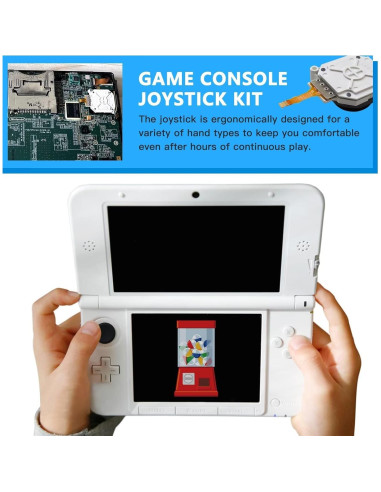 Joystick Analógico USonline911 y Tapa Rocker Negra para Nintendo 2DS/3DS