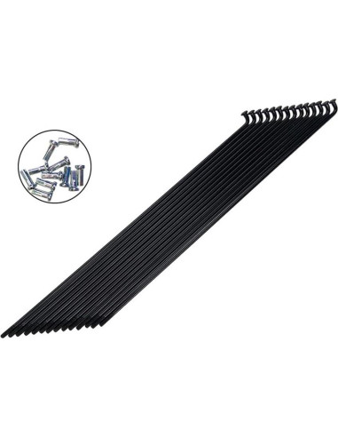 Radios de Bicicleta ZYAMY 14G J Curvados 290mm Acero Inoxidable