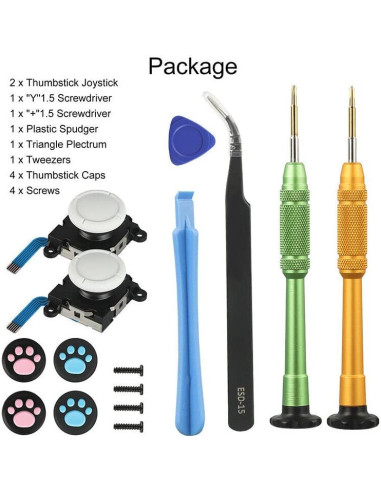 Juego de Joystick de Reemplazo ZEZEFUFU para Nintendo Switch Lite
