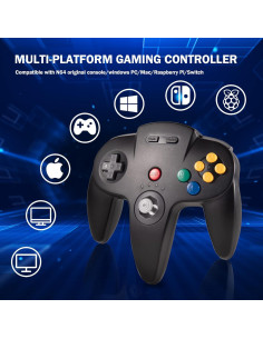 Controladores Inalámbricos USB N64 Kiwitatá para Switch 2