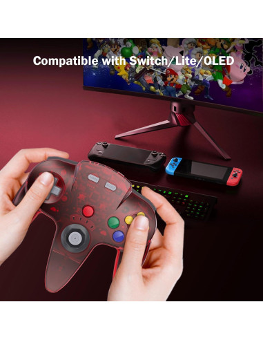 Controladores Inalámbricos USB N64 Kiwitatá para Switch