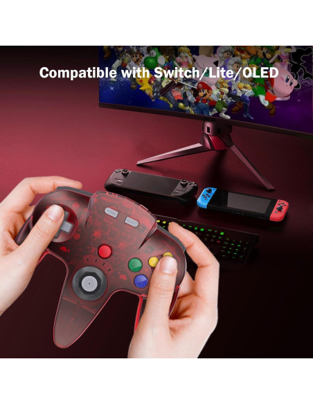 Controladores Inalámbricos USB N64 Kiwitatá para Switch