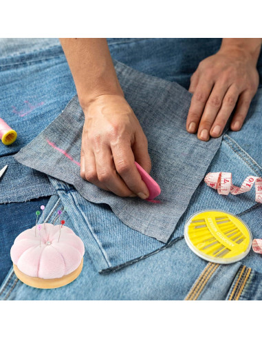 Almohadilla para Agujas de Coser Rosa Xinjoduz 7 cm Madera