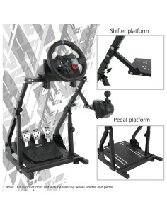 Soporte de Volante de Carreras Supllueer con Doble Brazo Ajustable 2