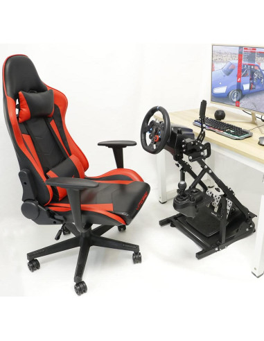 Soporte de Volante de Carreras Supllueer con Doble Brazo Ajustable