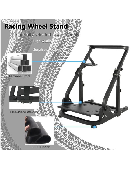 Soporte de Volante de Carreras Supllueer con Doble Brazo Ajustable