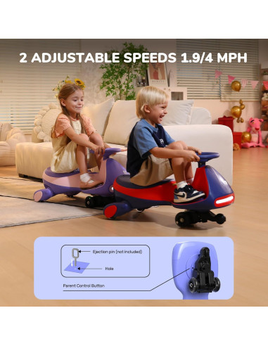 Coche Eléctrico FanttikRide N7 Pro Rosa 2 Velocidades 68 kg