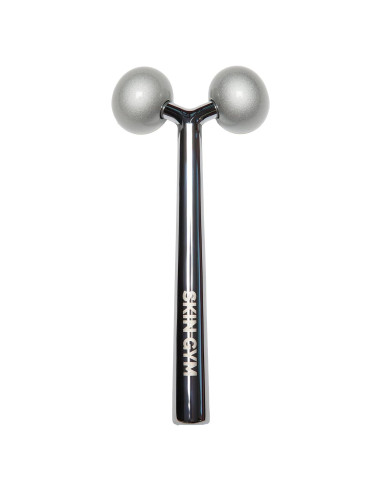 Rodillo Facial SKIN GYM, Masajeador Acero Inoxidable 13.7cm