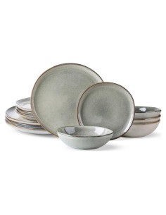 Vajilla Cerámica AmorArc 12 Piezas Servicio para 4