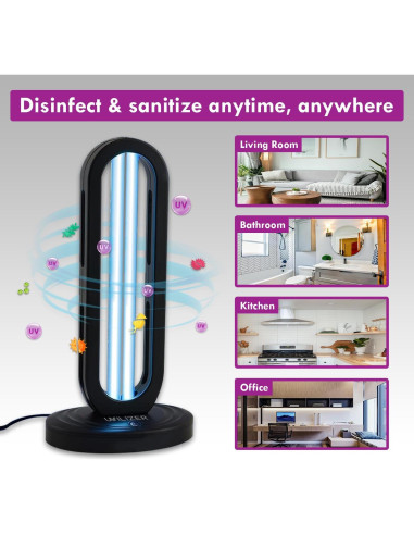 Torre Desinfectante UVILIZER 38W con Control Remoto - UVC