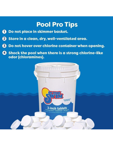 Tabletas de Cloro In The Swim 4,54 kg para Piscinas