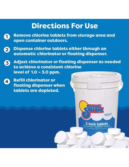 Tabletas de Cloro In The Swim 4,54 kg para Piscinas