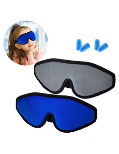 Máscara de Sueño 3D Geyoga para Niños - 2 Piezas Ajustables