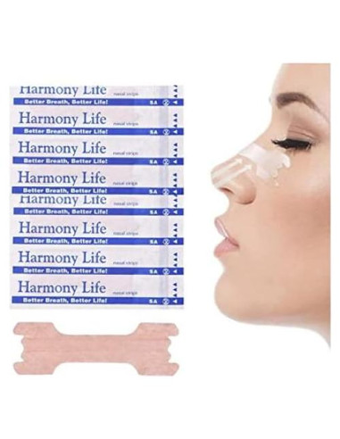 100 Tiras Nasales MIBICIRI Anti Ronquidos 55x16mm