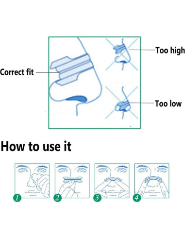 100 Tiras Nasales MIBICIRI Anti Ronquidos 55x16mm